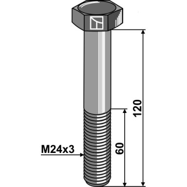 Varžtas - M24x3 - 10.9