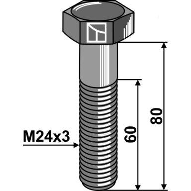 Varžtas - M24x3 - 10.9