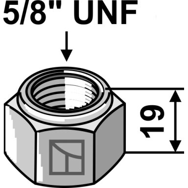 Savaime užsifiksuojanti veržlė - 5/8''UNF