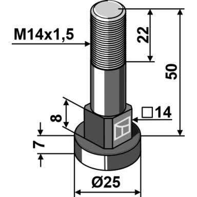 Varžtas M14x1,5