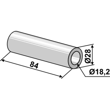 Įvorė 84xØ18,2xØ28