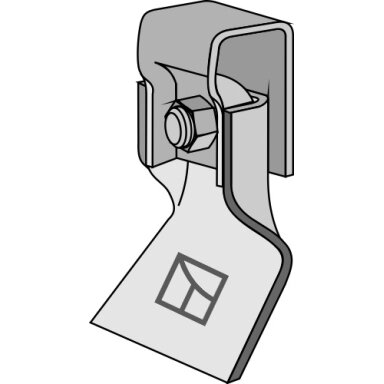 Žoliapjovės peiliukas assembled with holder and bolt