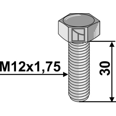 Varžtas - M12 - 10.9