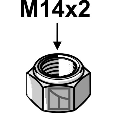 Savaime užsifiksuojanti veržlė - M14x2