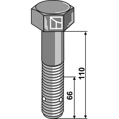Šešiakampis varžtas - M24x3 - 10.9