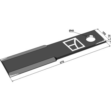 Žoliapjovės peilis 570mm