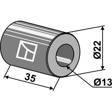 Įvorė 35xØ13xØ22