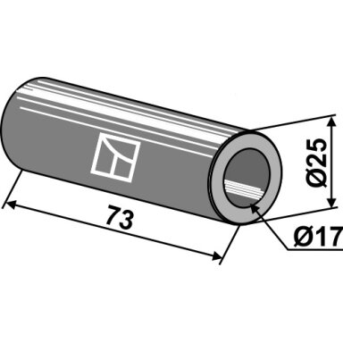 Įvorė 73xØ17xØ25