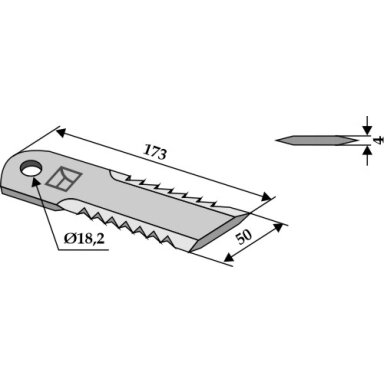 84065059 Smulkinimo peilis New Holland