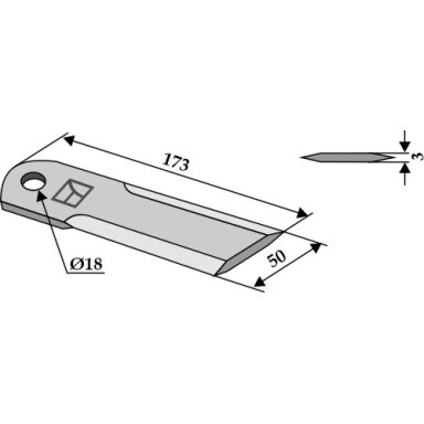 0000600172 Smulkinimo peilis Claas