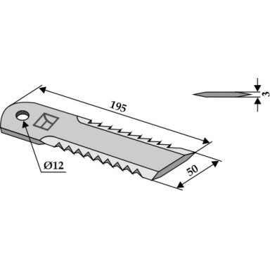 0007376000 Priešpeilis Claas