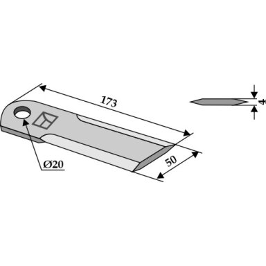 0007368720 Smulkinimo peilis Claas