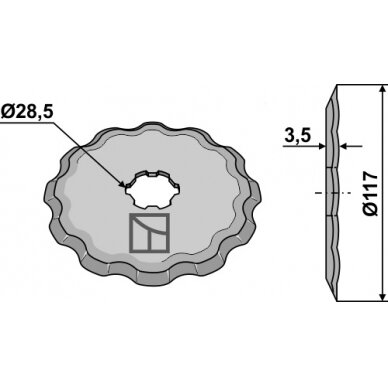501064 Smulkinimo peilis Geringhoff 1
