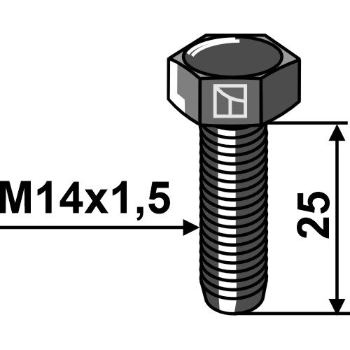 Varžtas M14x1,5 - 8.8 Varžtas M14x1,5 - 8.8