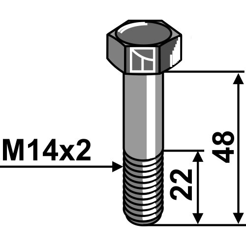 Varžtas - M14x2