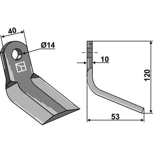 Y formos žoliapjovės peiliukas 1