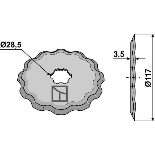 501064 Smulkinimo peilis Geringhoff 1
