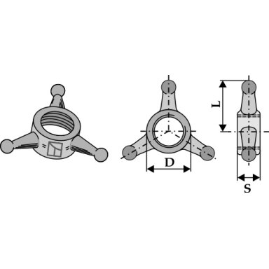 Fiksavimo veržlė - star-delta