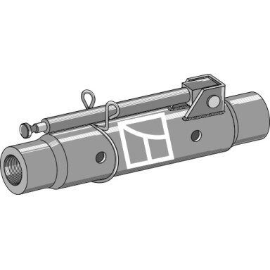 Traukės vamzdis 400 mm compl. 1 3/4"