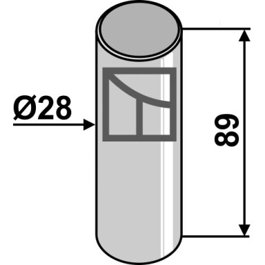 Kaištis Ø28