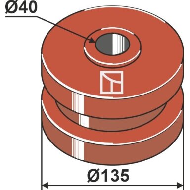 Grandinės skriemulys  Ø 135