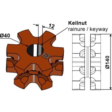 Grandinės žvaigždė  Ø140