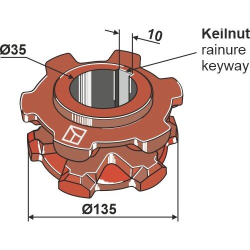 Grandinės žvaigždė Ø135 Grandinės žvaigždė Ø135
