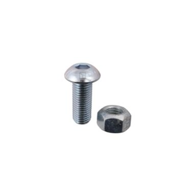 Varžtas su plokščia galvute with hexagon socket M16x2x40 su savaime užsifiksuojančia veržle Varžtas su plokščia galvute with hexagon socket M16x2x40 su savaime užsifiksuojančia veržle