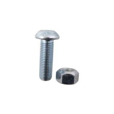 Varžtas su plokščia galvute with hexagon socket M16x2x50 su savaime užsifiksuojančia veržle Varžtas su plokščia galvute with hexagon socket M16x2x50 su savaime užsifiksuojančia veržle