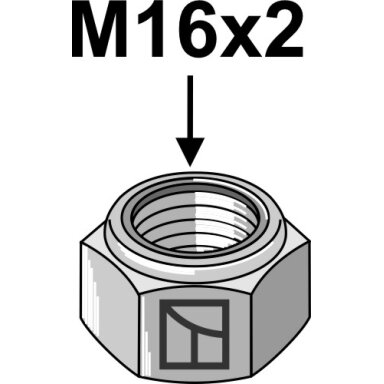 Savaime užsifiksuojanti veržlė - M16x2