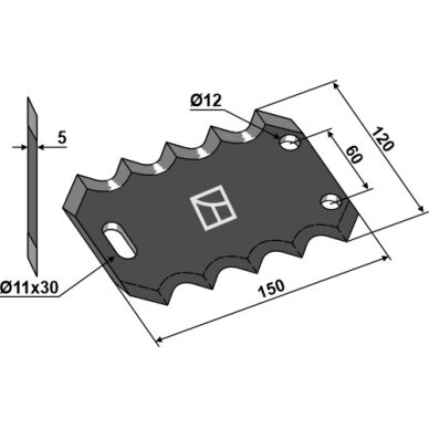 1680033 Storti dalytuvo peilis 1