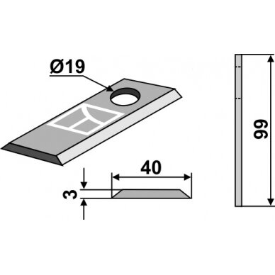 Šienapjovės peiliukas 1