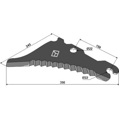 CC45488 John Deere ruloninio preso peilis