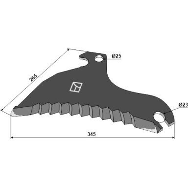 0009603282 Smulkinimo peilis Claas