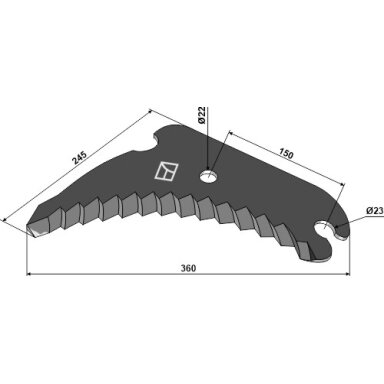 CC45141 John Deere ruloninio preso peilis