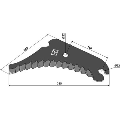 CC40482 John Deere ruloninio preso peilis