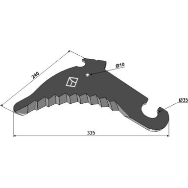 002857772 / 002878082 / 200715721 Krone Ruloninio preso peilis