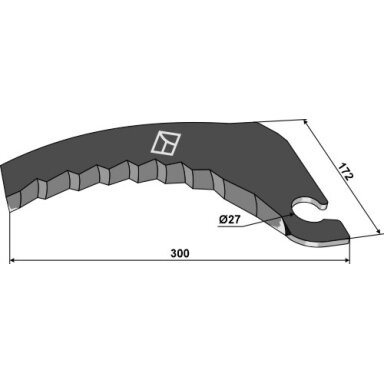84024222 / 84058385 Ruloninio preso peilis New Holland