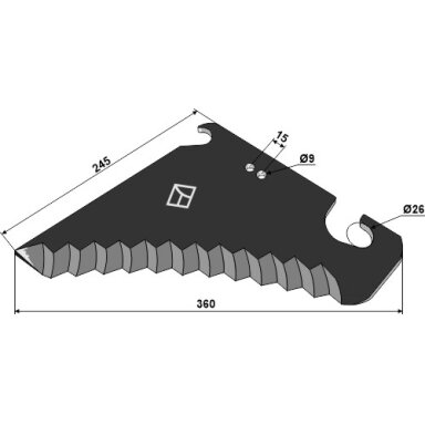 84042300 Ruloninio preso peilis New Holland