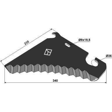 84038823 / 84056426 Ruloninio preso peilis New Holland