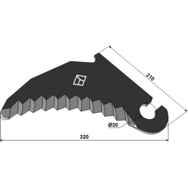 84056505 Ruloninio preso peilis New Holland