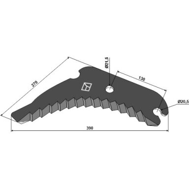KB3320551 Ruloninio preso peilis Kverneland