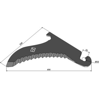 0008644800 Ruloninio preso peilis Claas