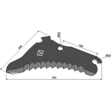 CC126575/CC52821/CC142889/CC52821 Peilis John Deere