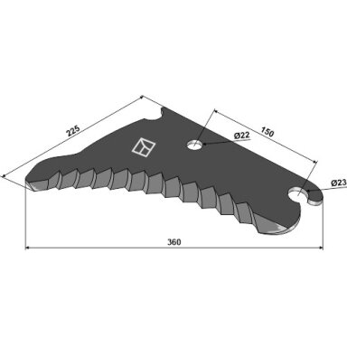 CC131160 Peilis John Deere