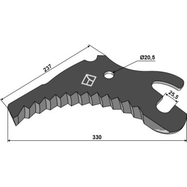 B07U00035R Ruloninio preso peilis Maschio / Gaspardo