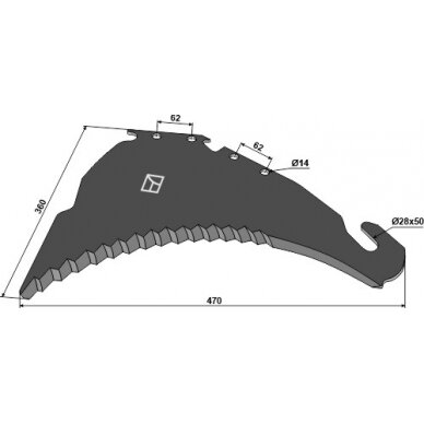 410.18.501 Smulkinimo peilis Strautmann 1