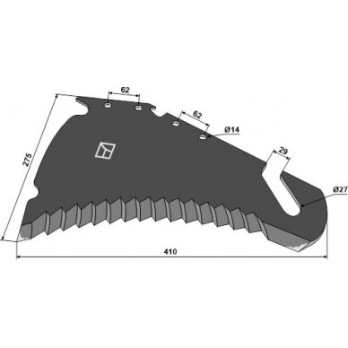 410.17.502 Smulkinimo peilis Strautmann 1
