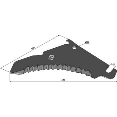 B02-1011 Smulkinimo peilis Bergmann 1