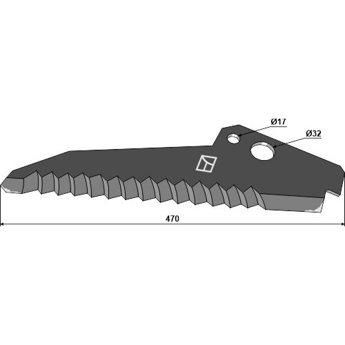 0009682400 Smulkinimo peilis Claas 1